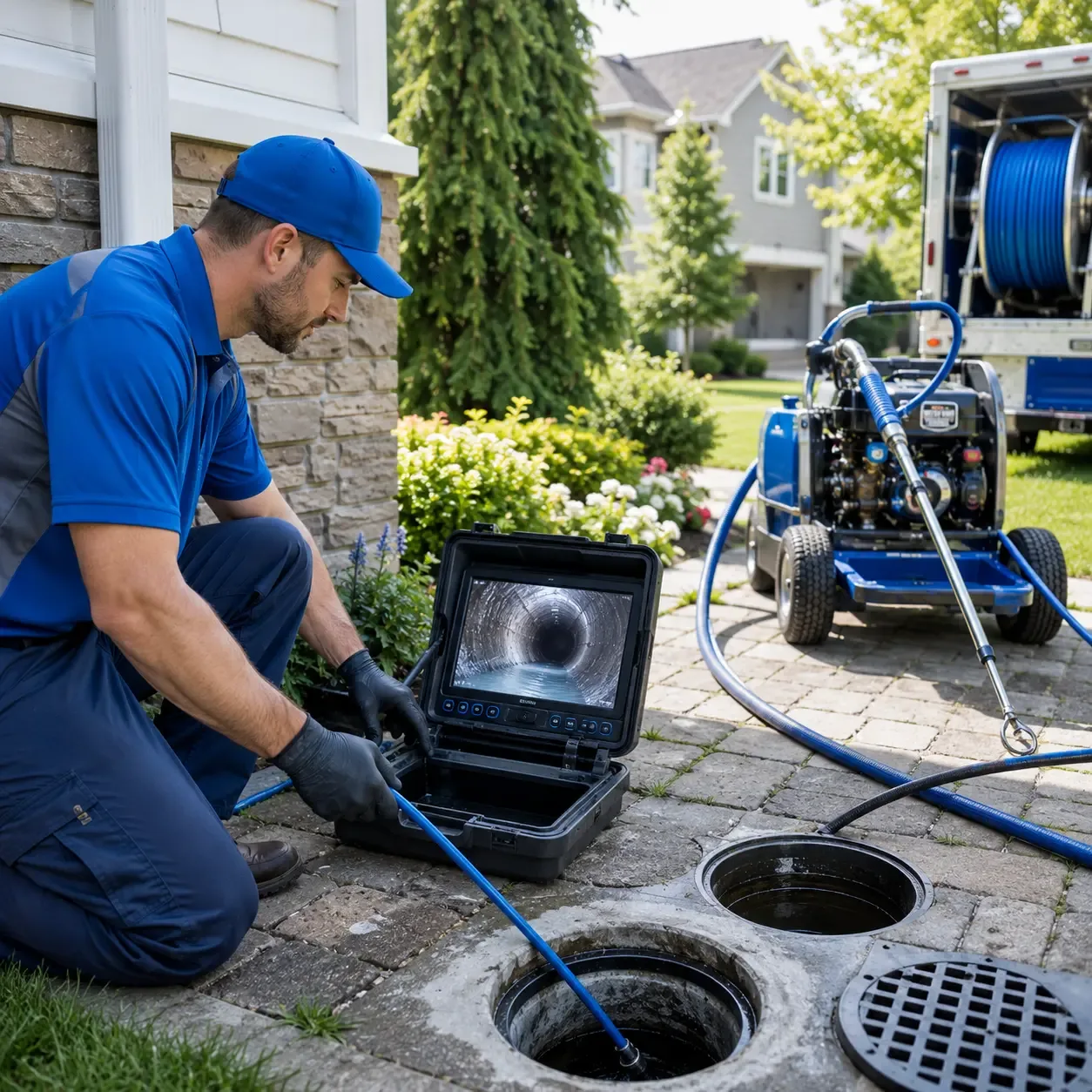 Outdoor drain cleaning professionals serving Lansing, IA