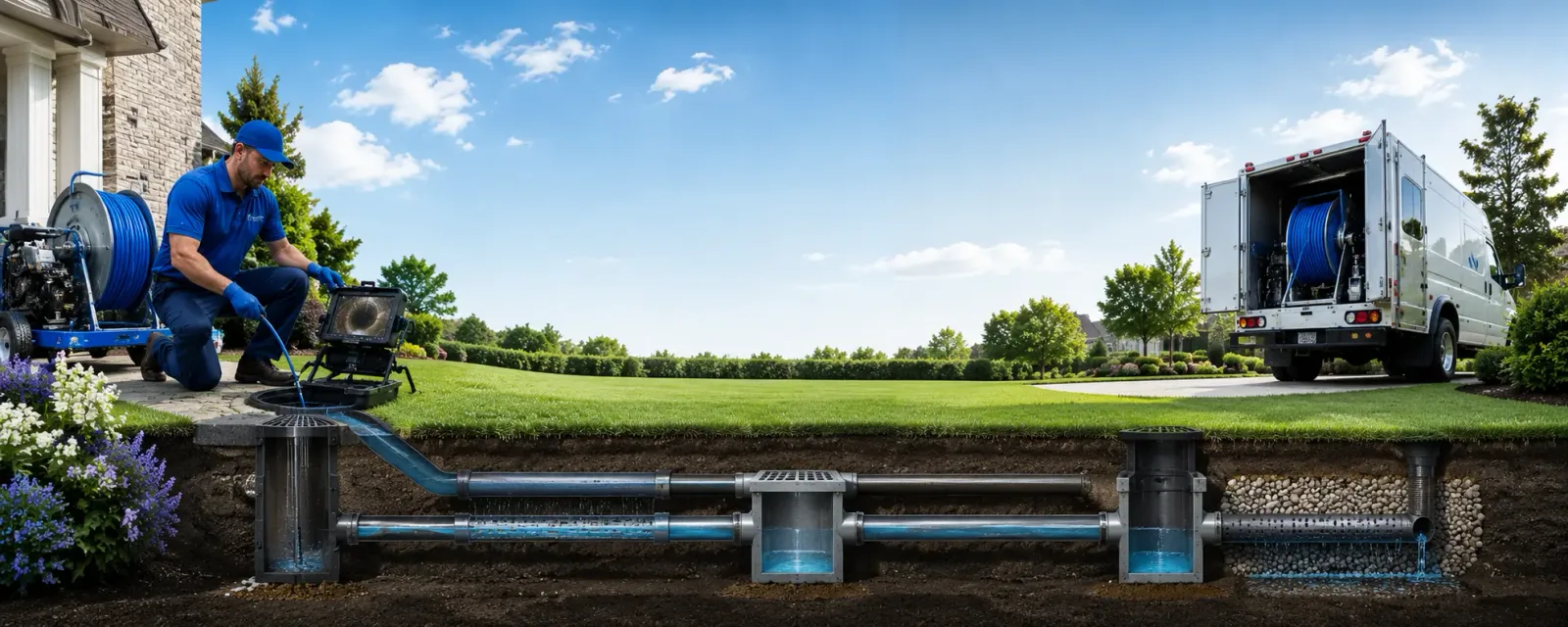 Outdoor drain cleaning information for Lansing, IA